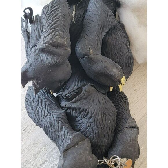 Vintage AS IS rubber attack black cat large Halloween pop decor - Picture 15 of 16